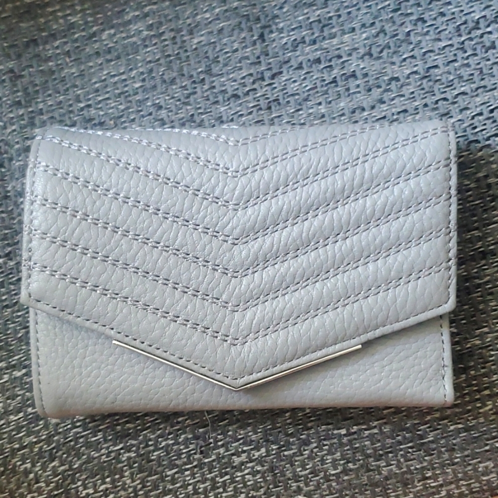 NWT Ted Baker Gray Leather Wallet